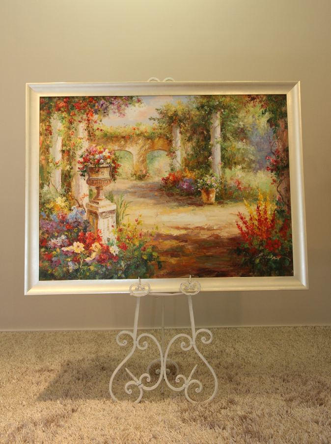 "Golden Patio" Oil Painting