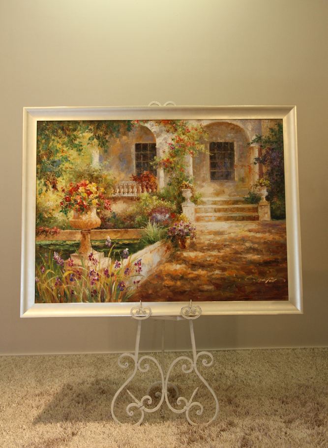 "Sunny Portico" Oil Painting