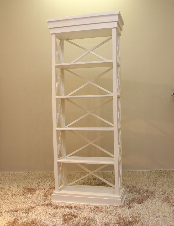 " X " Detail Open Bookcase
