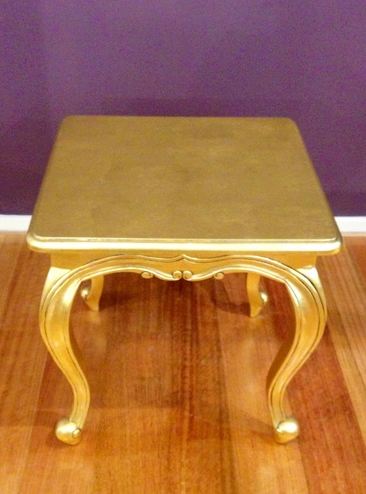 Lamp Table Gold Gilded