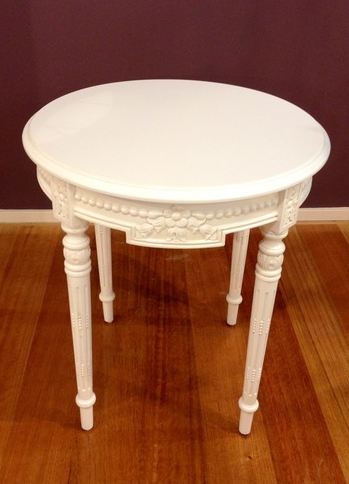 "French" Round Side Table