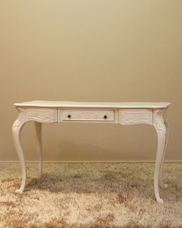 "French" Bureau Plat 3 Drawers Table  