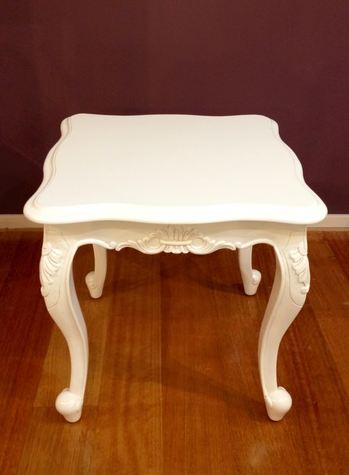 French Lamp Table - Antique White