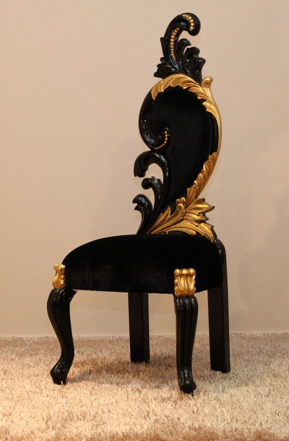 Gold Leaf Carved Chair