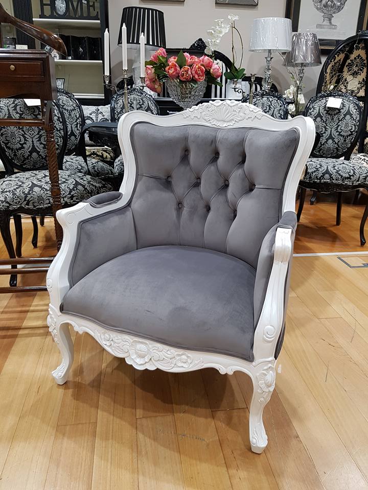 Louis Carved Arm Chair